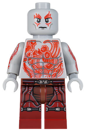 Минифигурка Lego Drax - Dark Red Legs sh0125 U