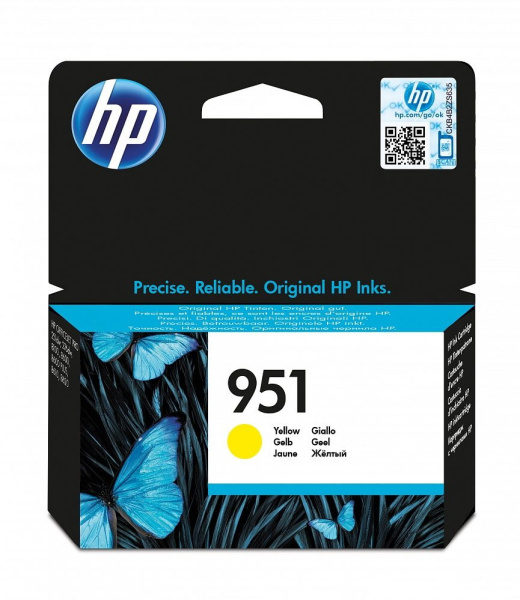 Картридж HP 951 Yellow желтый оригинальный CN052AE