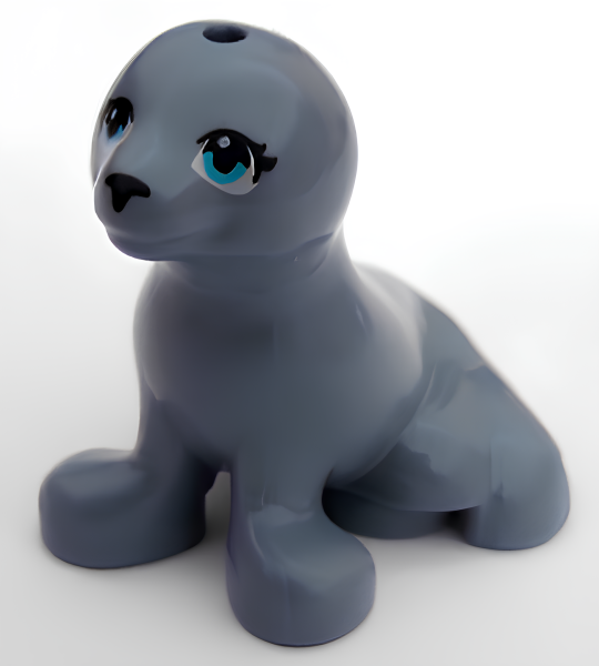 Морской лев Lego Seal, Friends with Black Nose and Medium Azure Eyes bb0682pb01