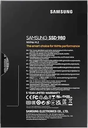 Твердотельный накопитель SSD накопитель Samsung 980 MZ-V8V250BW 250ГБ