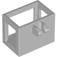Люлька крана Lego Crane Bucket Lift Basket 2 x 3 x 2 with Locking Hinge Fingers, 7 Teeth 51858b (5303)