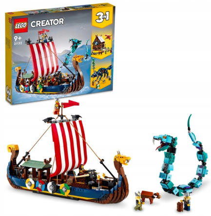 Конструктор LEGO Creator 31132 Корабль викингов Мидгард Вазы