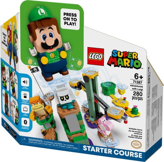 Конструктор LEGO Super Mario 71387 Стартовый набор Приключения вместе с Луиджи