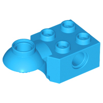 Деталь Lego Technic, Brick Modified 2 x 2 with Pin Hole and Rotation Joint Ball Half Horizontal 48170 (48442)