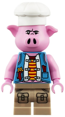 Минифигурка LEGO Pigsy - Medium Blue Vest, Dark Tan Medium Legs with Pockets mk011