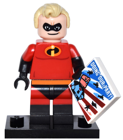 Минифигурка LEGO Super Heroes Mr. Incredible, Disney, Series 1 (Complete Set with Stand and Accessories) coldis-13