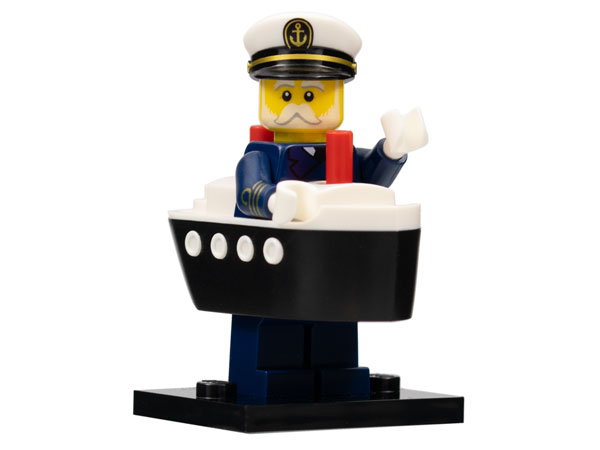 Минифигурка Lego Ferry Captain, Series 23 col23-10