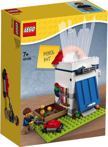 Конструкторы LEGO Набор кубиков 40188 и минифигурок Стакан для карандашей