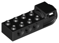 Lego Technic, Brick Modified 2 x 4 with Pin Holes and Flywheel Socket (Ninjago Airjitzu Flyer Handle) 18585