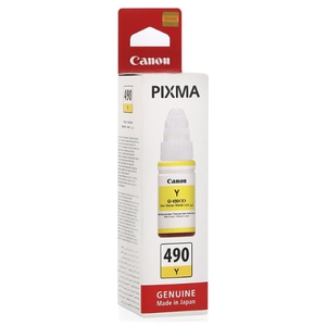 Чернила Canon GI-490 Yellow желтые PIXMA G1400,G2400, G3400 0666C001