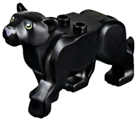 Тигр Lego Cat, Large (Panther) with Lime Eyes and Dark Bluish Gray Nose Pattern bb0787c01pb01