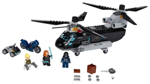Конструктор LEGO Marvel Super Heroes 76162 Погоня на вертолёте Чёрной вдовы