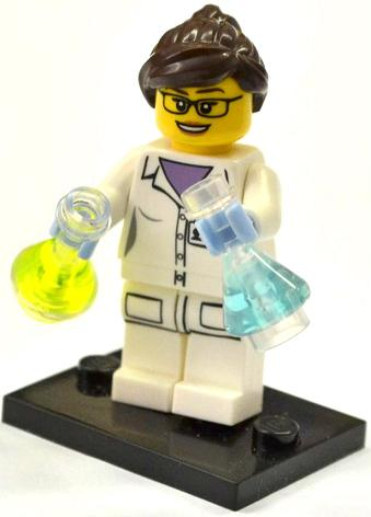 Минифигурка LEGO 71002 Scientist col11-11