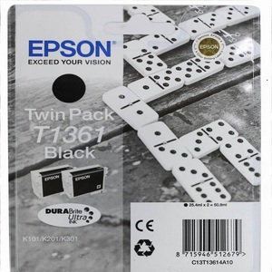 Epson Картридж 2pack Черный BK. K301,K201,K101 C13T13614A10
