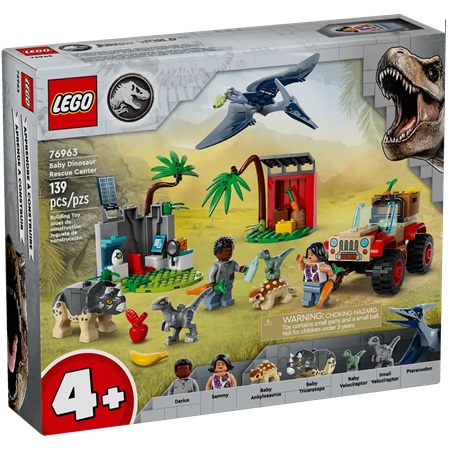 Конструктор LEGO Jurassic World 76963 Центр спасения детенышей динозавров