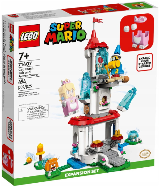 Конструктор LEGO Super Mario 71407 Наряд Пич-кошки и Ледяная башня