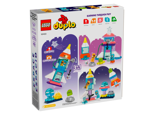 Конструктор LEGO Duplo 10422 Приключение на космическом шаттле, 3в1