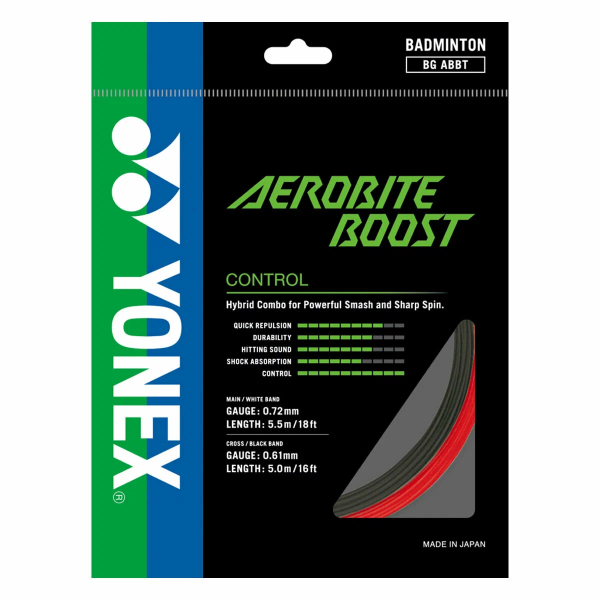 Струна для бадминтона Yonex Aerobite Boost 10,5м Gray/Red