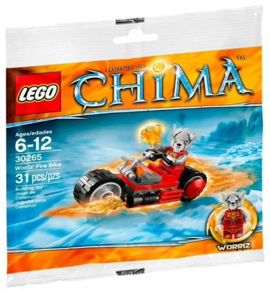 Конструктор LEGO Legends of Chima 30265 Огненный мотоцикл Воррица