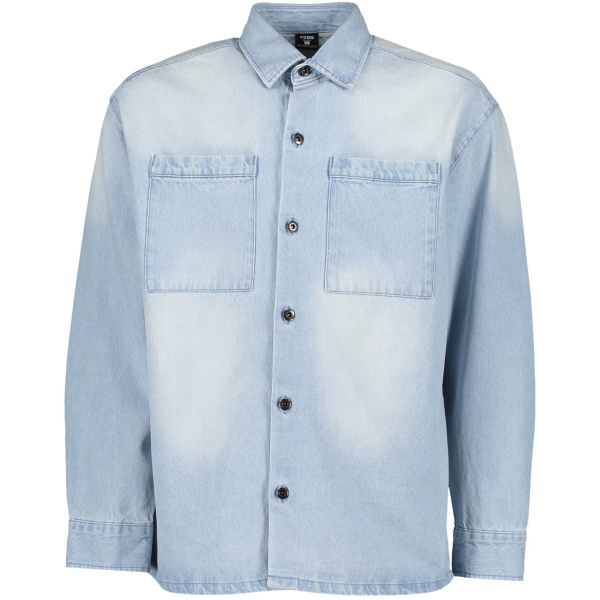 Джинсовая рубашка FSBN, синяя, XL