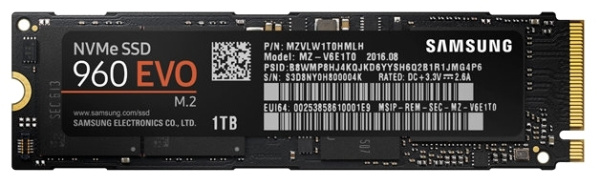 Твердотельный накопитель Samsung Evo 960 1TB MZ-V6E1T0BW