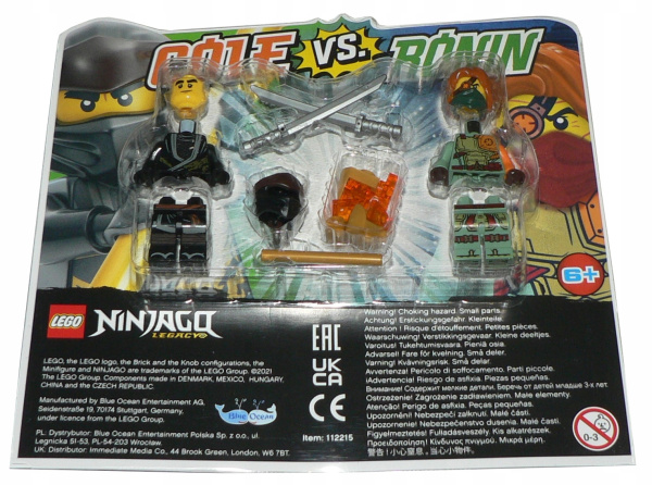 Конструктор LEGO Ninjago 112215 Коул против Ронин