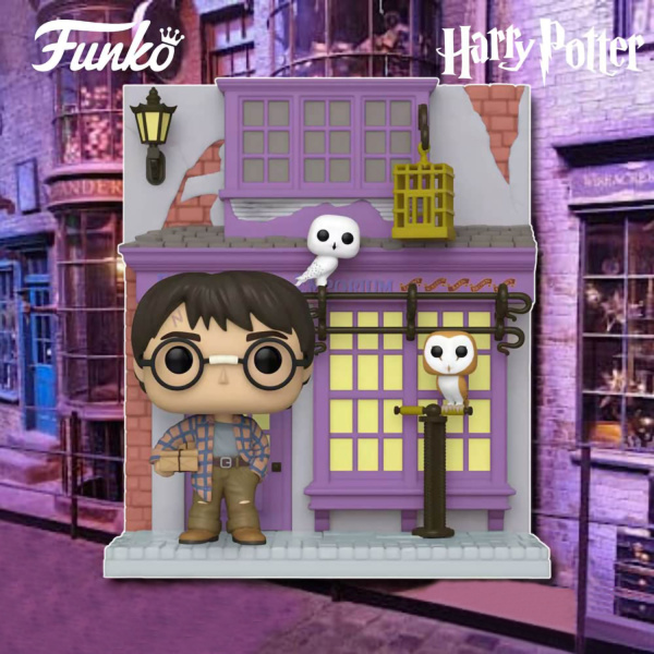 Фигурка Funko POP! Deluxe Harry Potter Diagon Alley Harry Potter w/Eeylops Owl Emporium (Exc) 58135