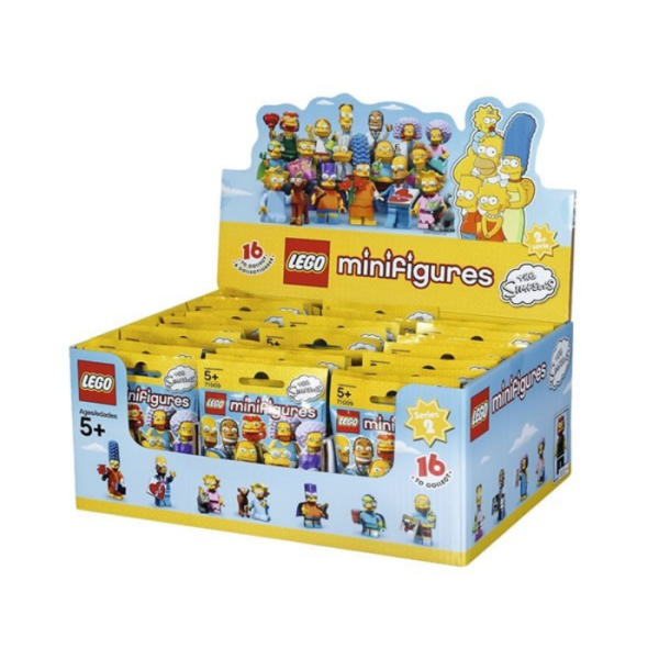 Конструктор LEGO Minifigure The Simpsons 6100812 Series 2 (Box of 60) (60 минифигурок  71009 в коробке)