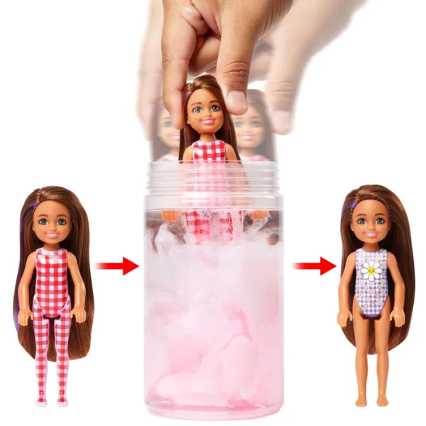 Кукла Barbie Color Reveal Челси пикник в непрозрачной упаковке (Сюрприз) HKT81