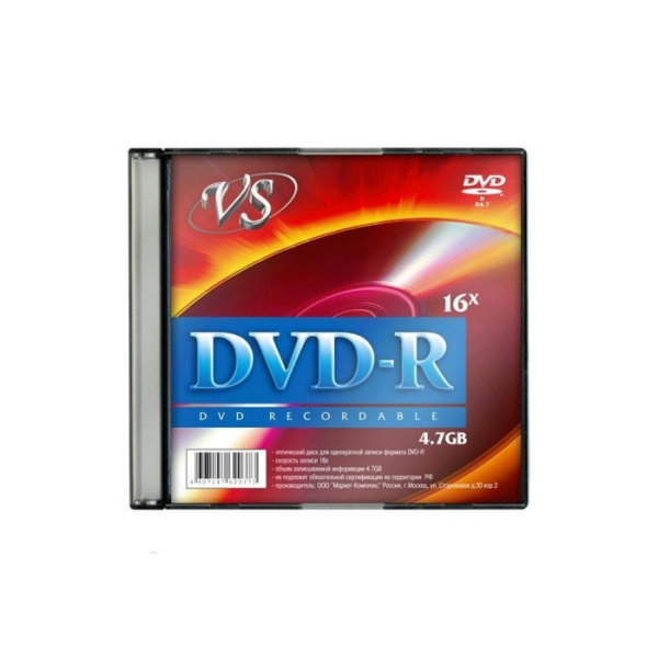 Диск VS DVD-R 4,7GB 16x 1шт