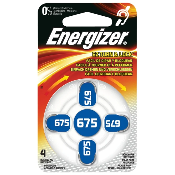 Батарейка Energizer Zinc Air 675 (блистер, 4шт)
