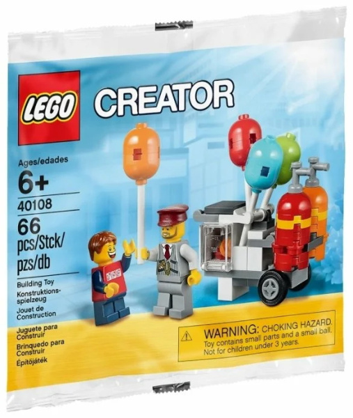 Конструктор LEGO Creator 40108 Тележка с воздушными шариками